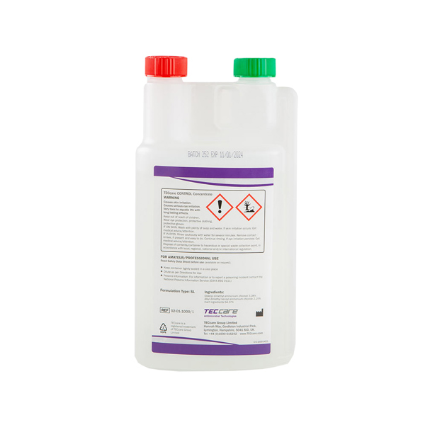 TECcare CONTROL Cleaner & Sanitiser Concentrate (6 x 1 Litre)