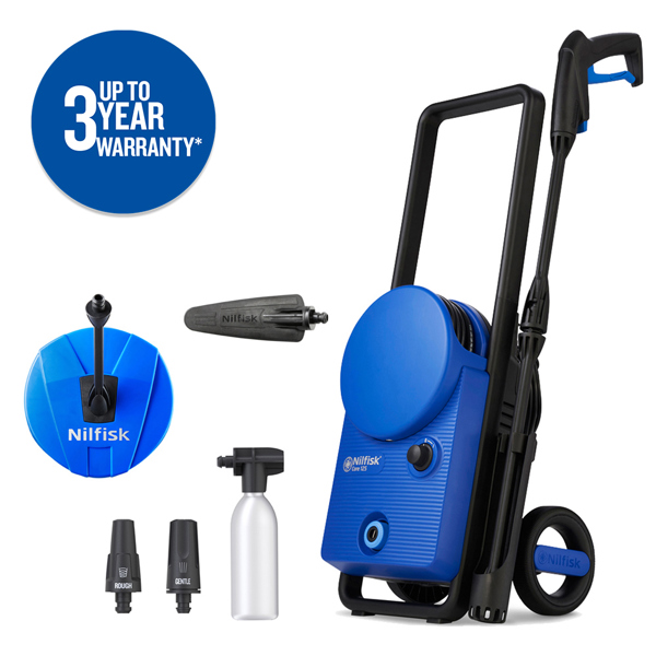 Nilfisk Core 125 Home & Car Pressure Washer Bundle 