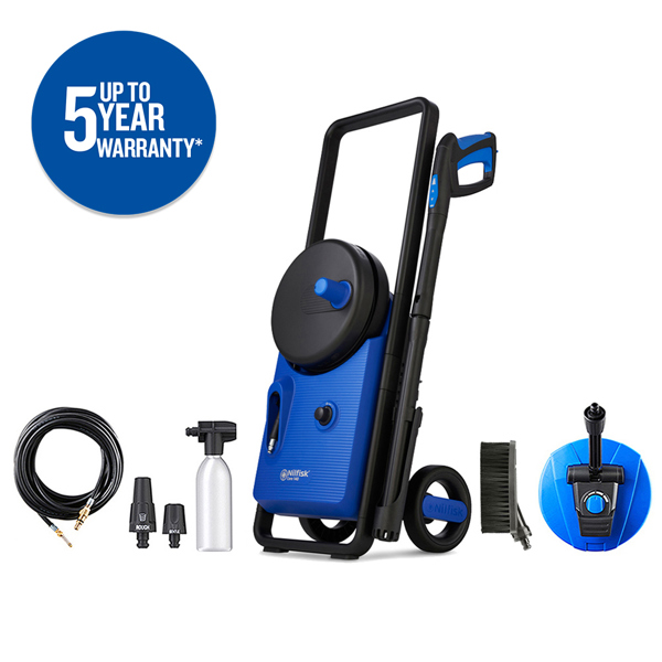 Nilfisk Core 140 In-Hand Power Control Home & Car Pressure Washer Bundle 