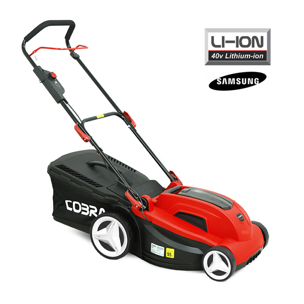 Cobra MX4340V 43cm 40v Cordless Lawn Mower with Battery & Charger (Hand Propelled)