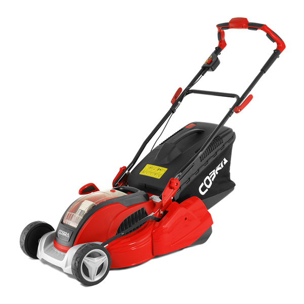 Cobra RM4140V 41cm 40v Cordless Rear Roller Lawn Mower with Battery & Charger (Hand Propelled)