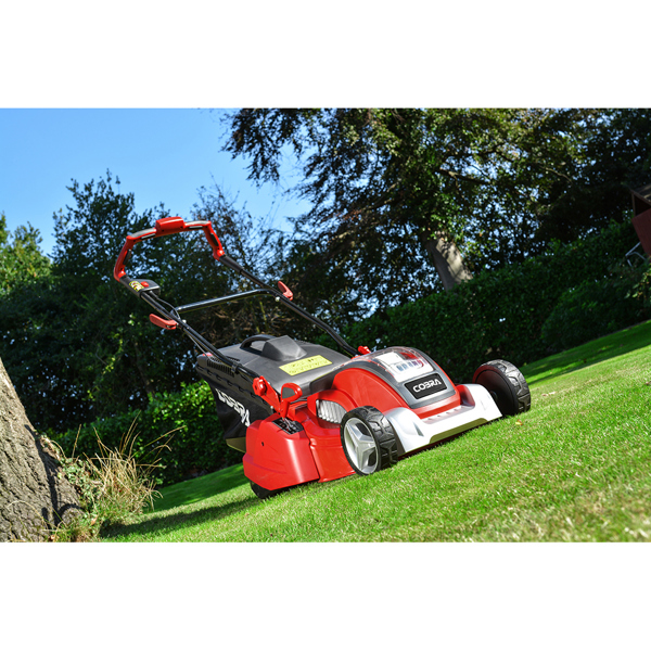 Cobra RM4140V 41cm 40v Cordless Rear Roller Lawn Mower with Battery & Charger (Hand Propelled)