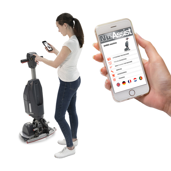 Numatic 244NX-RC Cordless Compact Scrubber Dryer (Two Batteries)