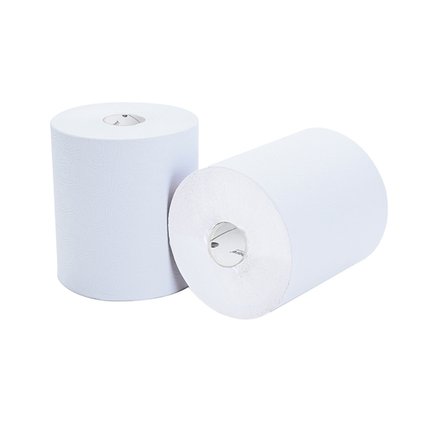 North Shore 2 Ply White Impressions Roll Towel