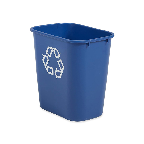 Midi 26.6ltr Rectangular Recycling Waste Basket (Blue)