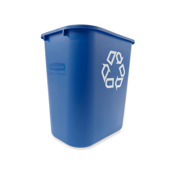 Midi 26.6ltr Rectangular Recycling Waste Basket (Blue)