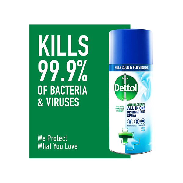 Dettol All-in-One Disinfectant Spray - Crisp Linen (Pack of 6)