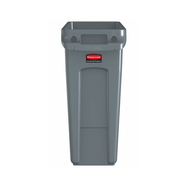 Rubbermaid Slim Jim Vented Waste Bin 60L (Grey)