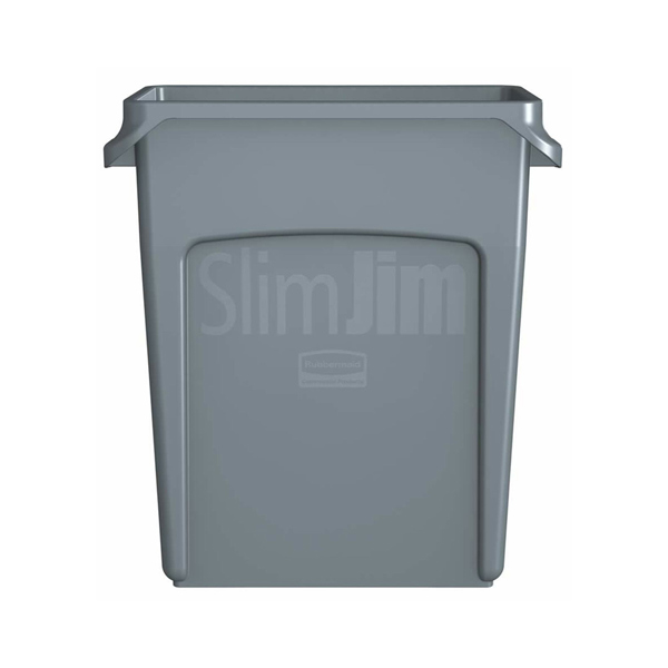 Rubbermaid Slim Jim Vented Waste Bin 60L (Grey)