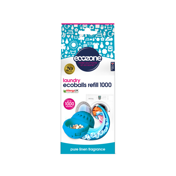 Ecozone Laundry Ecoballs Refills 1000 (Pure Linen)