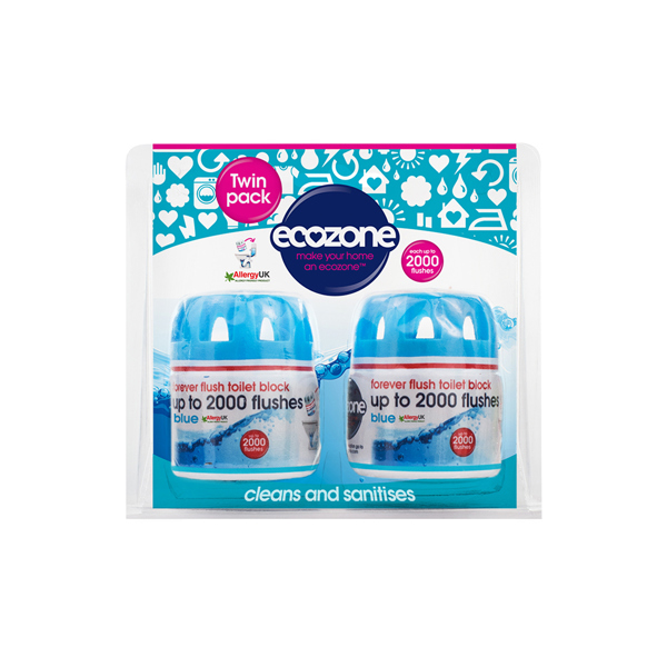 Ecozone Forever Flush 2000 Blue Toilet Block (Twin Pack)