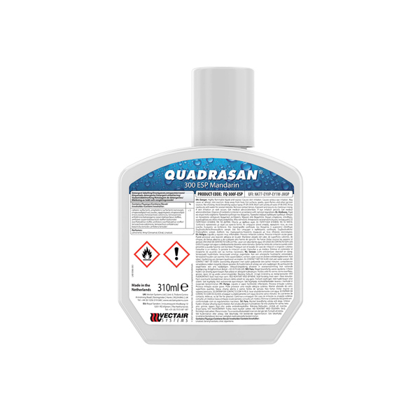 Vectair Quadrasan 300 ESP Cleaner - Mandarin (6 x 310ml)