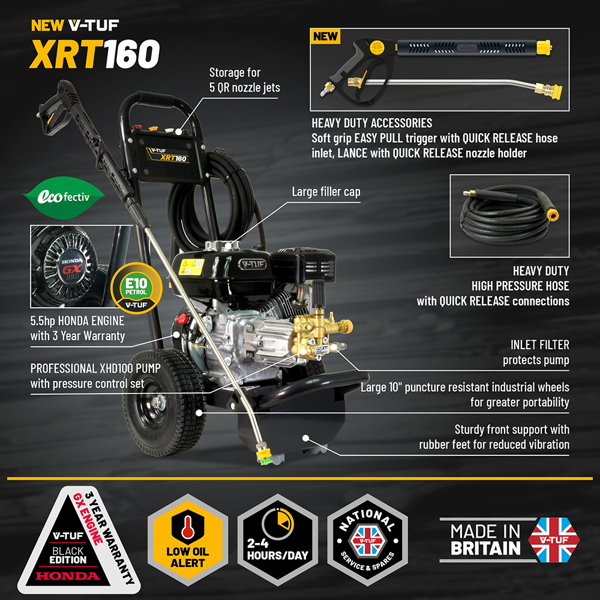 V-TUF XRT160 Pressure Washer