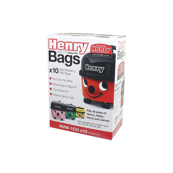 Numatic Henry 1CH Hepa-Flo Vacuum Bags (Case of 80)