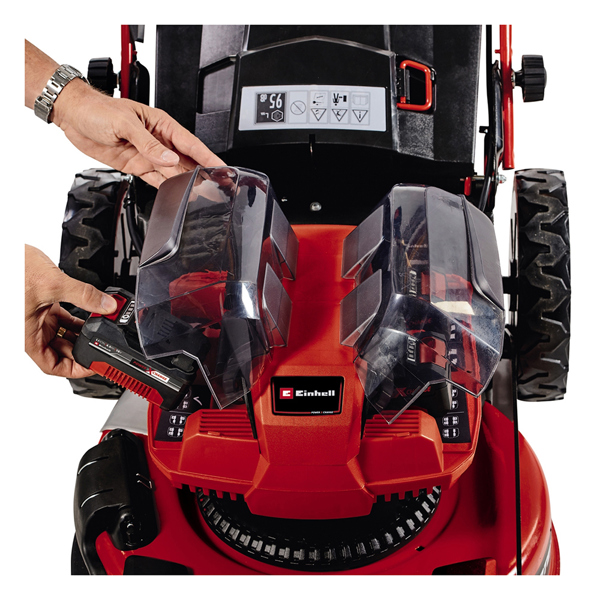 Einhell GP-CM 36/47 S HW Li 47cm 36V Cordless Lawn Mower with Batteries & Twinchargers (Hand Propelled)