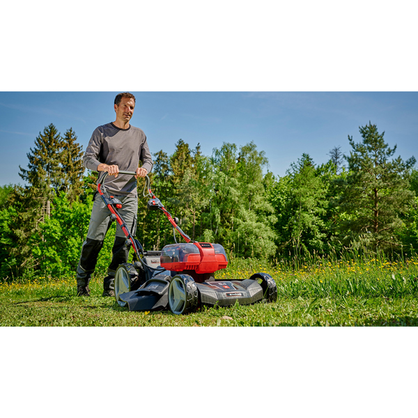 Einhell GP-CM 36/47 S HW Li 47cm 36V Cordless Lawn Mower with Batteries & Twinchargers (Hand Propelled)