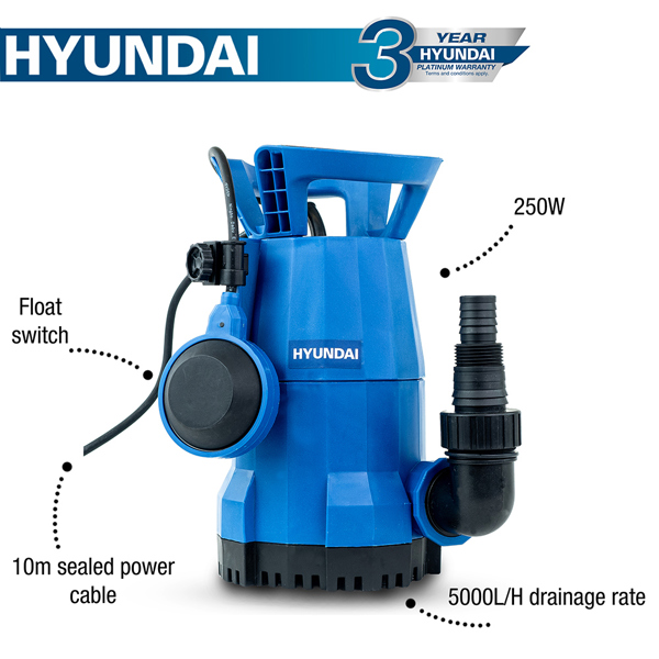 Hyundai HYSP250CW Electric Submersible Clean Water Pump