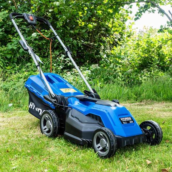 Hyundai HYM3800E 38cm Electric Rear Roller Lawn Mower (Hand Propelled)