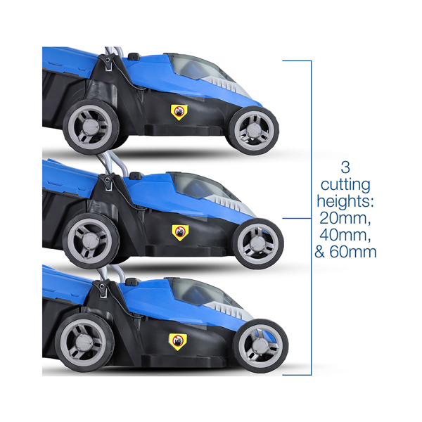 Hyundai HYM40Li330P 33cm 40V Cordless Rear Roller Lawn Mower with Battery & Charger (Hand Propelled)