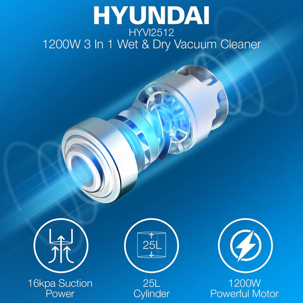 Hyundai HYVI2512 Wet & Dry Vacuum