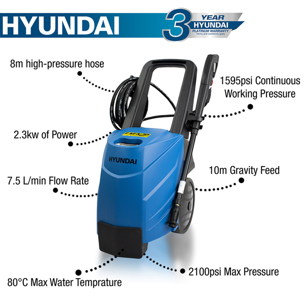 Hyundai HY145HPW-1 Hot Water Pressure Washer