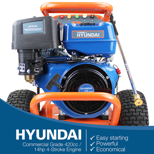 P1 Hyundai Powered P4200PWT Petrol Pressure Washer