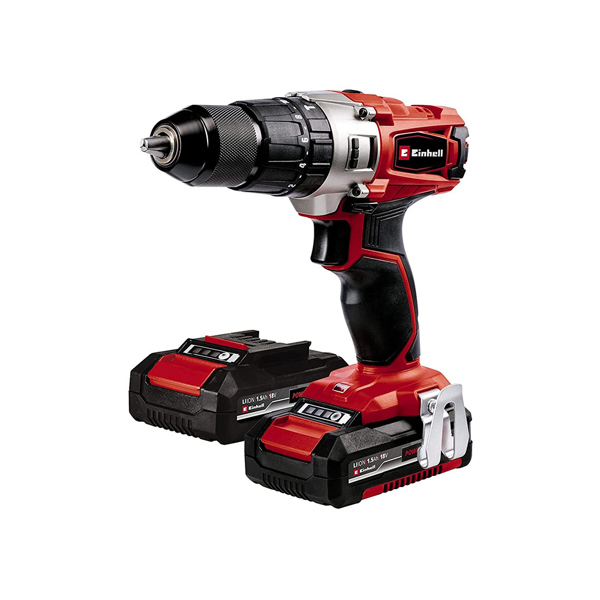 Einhell TE-CD 18/2 Li-i 18V Cordless Combi Drill with 2 x 1.5Ah Batteries & Charger