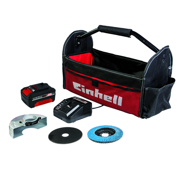 Einhell TE-AG 18/115 Li 18V Cordless Angle Grinder with 4.0Ah Battery & Charger