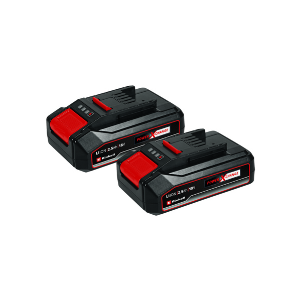 Einhell Power X-Change 18v 2.5Ah Li-Ion Battery (Pack of 2)