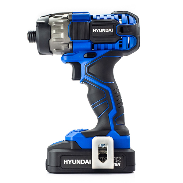 Hyundai HY2177 20V Cordless Impact Driver with 2.0Ah Battery, Charger, Case & 32-Piece Bit Set
