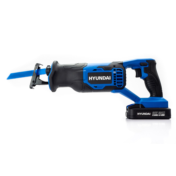 Hyundai HY2181 20V Cordless Reciprocating Saw with 2.0Ah Battery & Charger