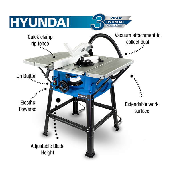 Hyundai HYTS1800E 250mm Electric Table Saw