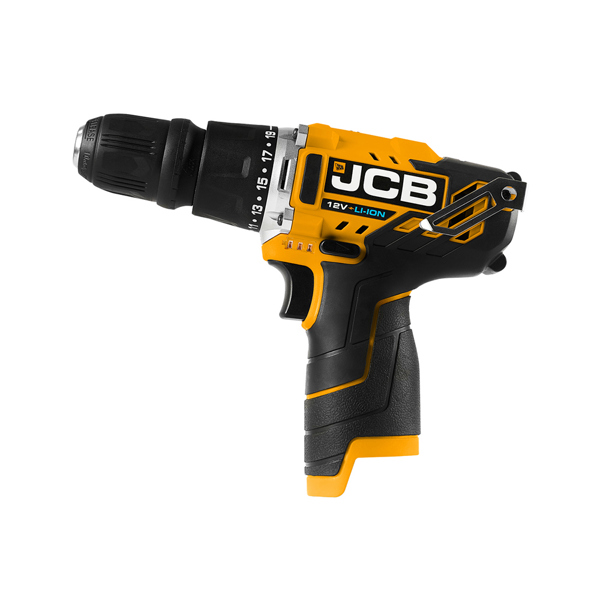 JCB 12V Cordless 4-in-1 Drill Driver with 2.0Ah Battery, Charger & Case