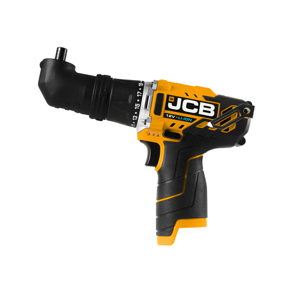 JCB 12V Cordless 4-in-1 Drill Driver with 2.0Ah Battery, Charger & Case