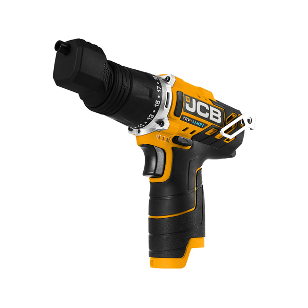 JCB 12V Cordless 4-in-1 Drill Driver with 2.0Ah Battery, Charger & Case