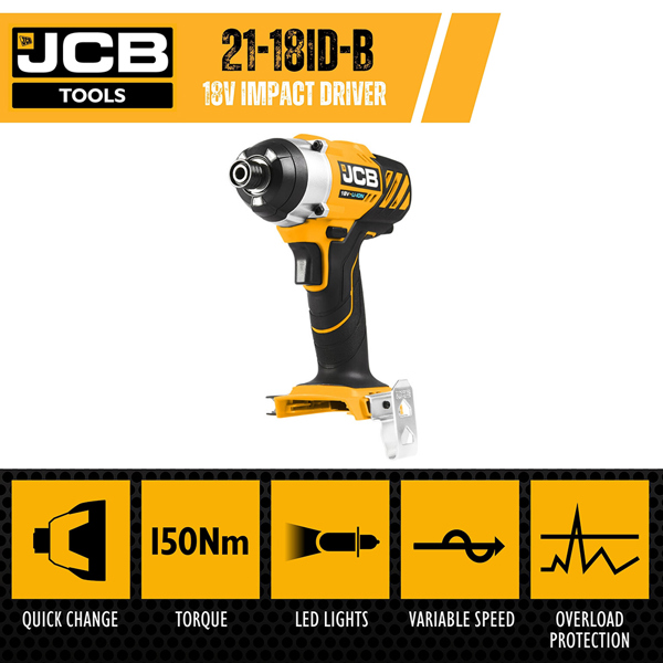 JCB 18V Cordless Impact Driver (Bare)