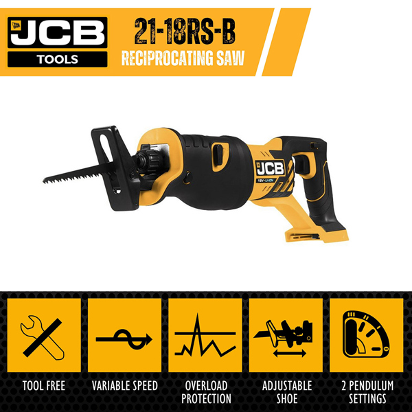 JCB 18V Cordless Reciprocating Saw (Bare)