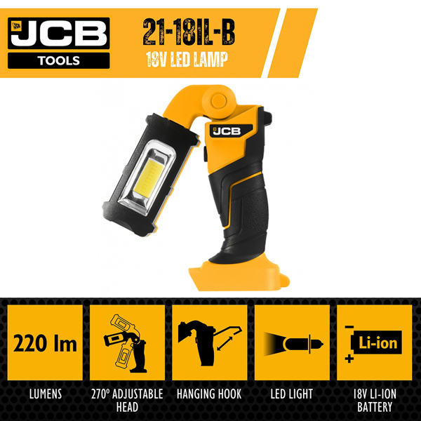 JCB 18V LED Inspection Light (Bare)