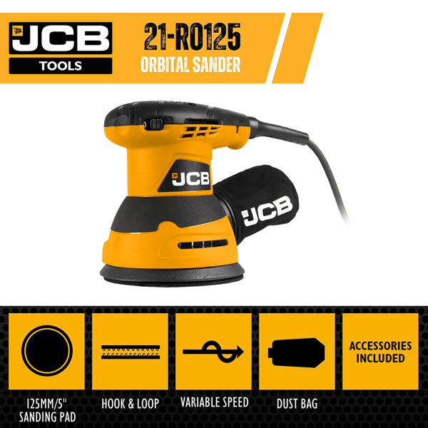 JCB 320W Electric Random Orbital Sander