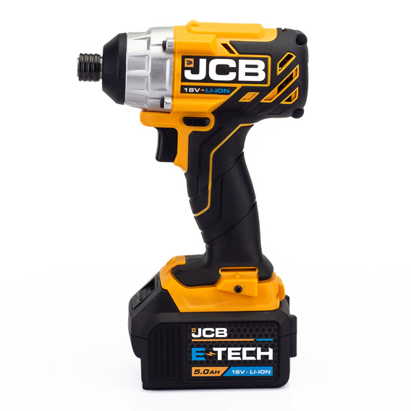 JCB 18V Brushless Cordless Impact Driver with 5.0Ah Battery & Charger