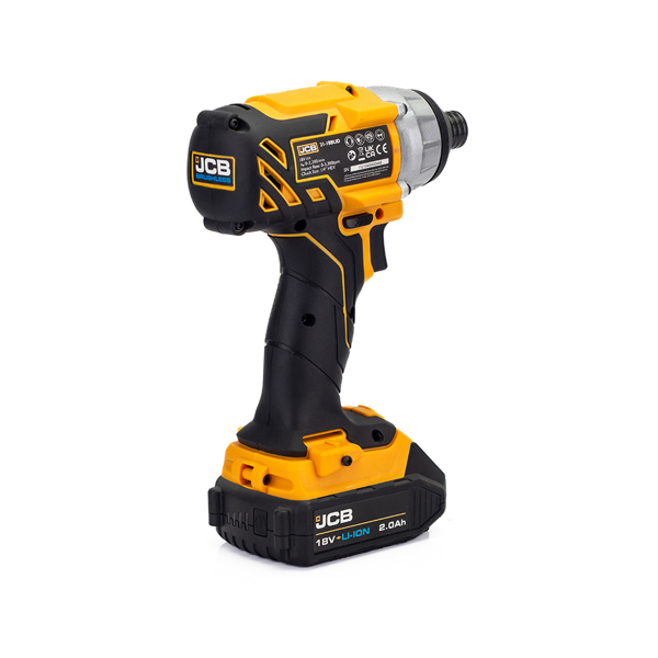 JCB 18V Brushless Cordless Impact Driver with 2.0Ah Battery & Charger