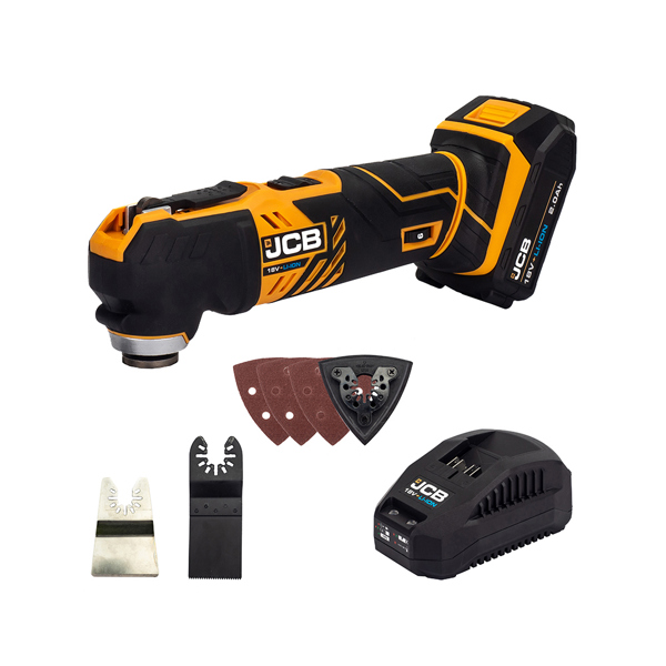 JCB 18V Cordless Multi-Tool with 2.0Ah Battery & Charger