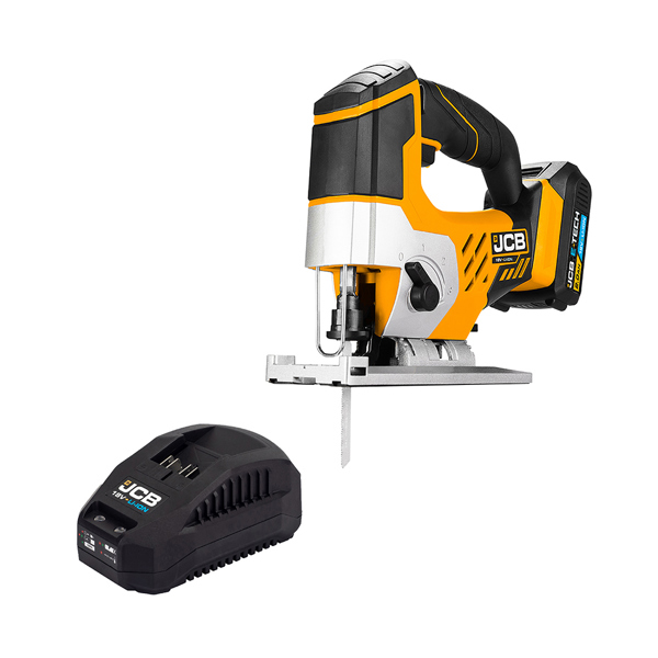 JCB 18V Cordless Jigsaw with 2.0Ah Battery & Charger