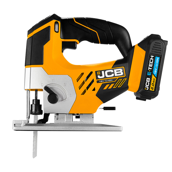 JCB 18V Cordless Jigsaw with 2.0Ah Battery & Charger