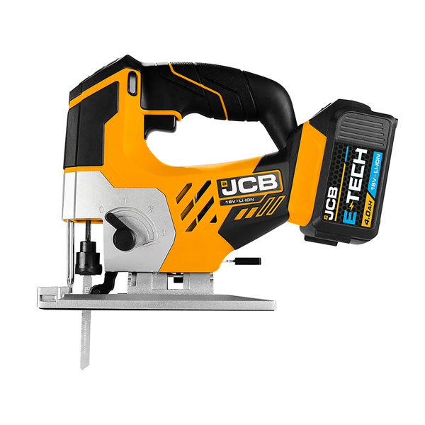 JCB 18V Cordless Jigsaw with 4.0Ah Battery, Charger & Kit Bag