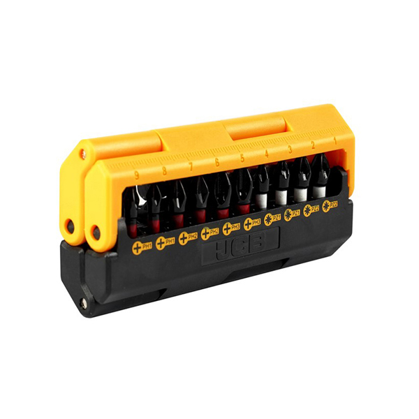 JCB 18V Cordless Impact Driver with 2.0Ah Battery, Charger, Case & Bit Set