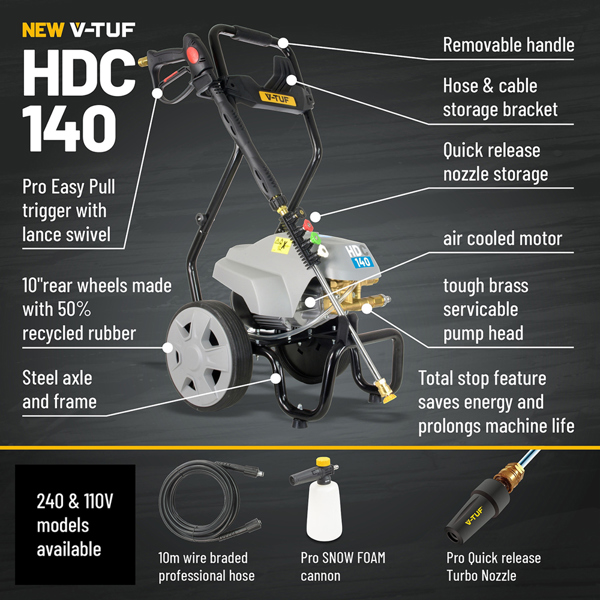 V-TUF HDC140 Pressure Washer (110v)