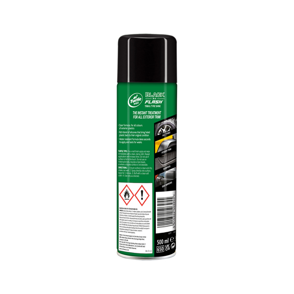 Turtle Wax Black in a Flash Trim & Tyre Shine (500ml)