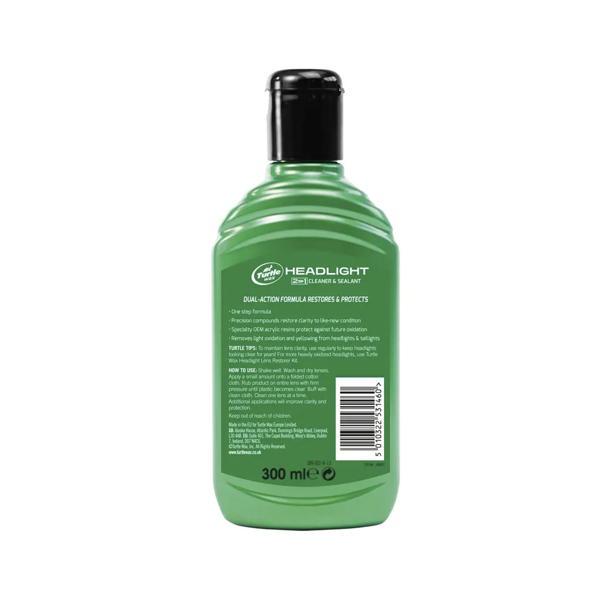 Turtle Wax Headlight Cleaner & Sealant (300ml)