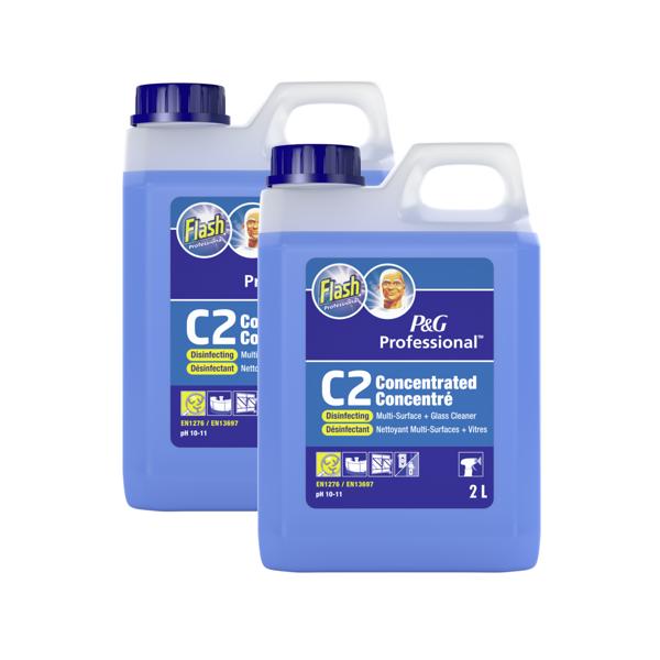 Flash C2 Multi Surface/Glass Cleaner (2 x 2 Litre)